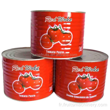 Ligne de production de tomate rouge